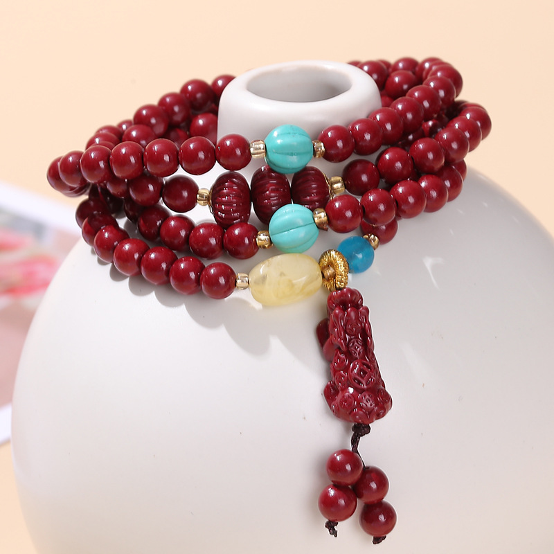 Popular Chinese health-preserving wooden beaded bracelets, fashion jewelry, party gifts 9